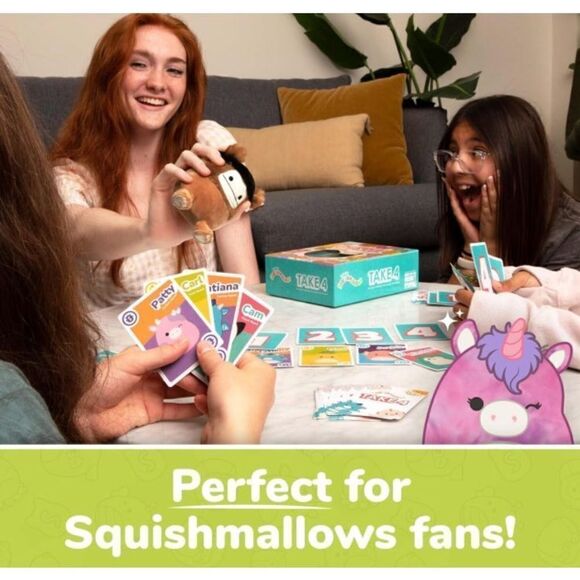 Take4 Original Squishmallows Card Game With 4.5” Squishmallow - Picture 5 of 8